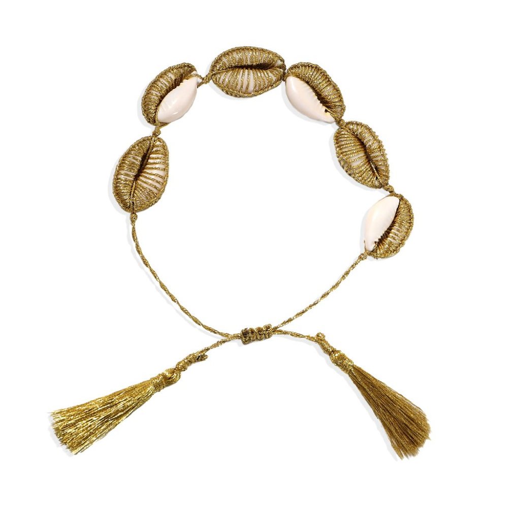 Braided Shells Bracelet